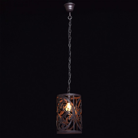 Suspension marron country 1 ampoule 110 cm