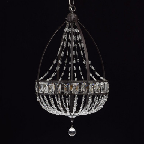 Suspension marron loft 6 ampoules 155 cm