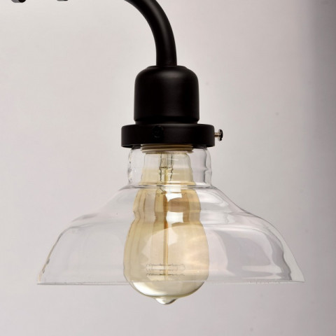 Suspension noire loft 3 ampoules 96 cm