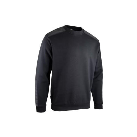 Sweat col rond bicolore - LMA - Noir - 8091-M