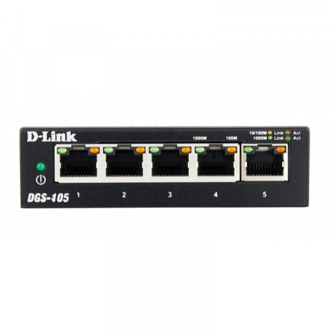 Switch 5 ports gigabit d-link (dgs-105)