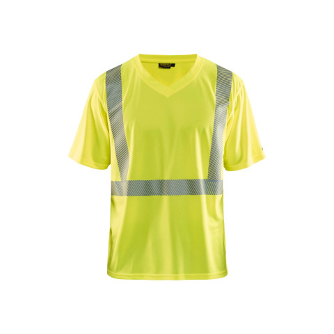 T-shirt col V haute-visibilité anti-UV 33861013 - Couleur au choix