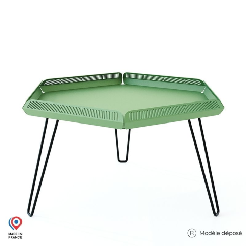 Tables basses de jardin en Acier - Céleste