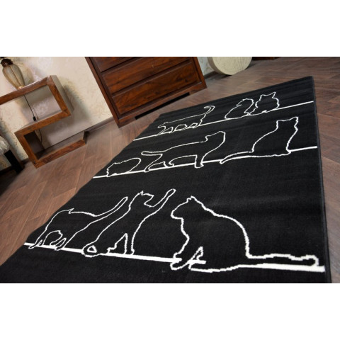 Tapis bcf flash 33322/190 - chats - Dimension au choix