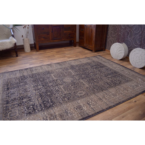 Tapis heat-set jasmin 8580 noir - Dimension au choix