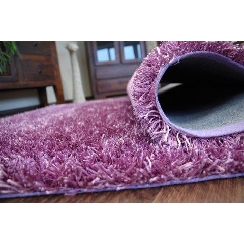 Tapis shaggy lilou rose - Dimension au choix