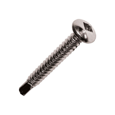Vis inox A2 autoperceuse à tête cylindrique et empreinte carrée pour alu - Ø 3.5 x 13 mm - Boite de 500 - SCELL-IT - TCQN35013