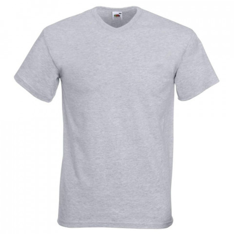 Tee-shirt col v fruit of the loom valueweight manches courtes - Taille et coloris au choix