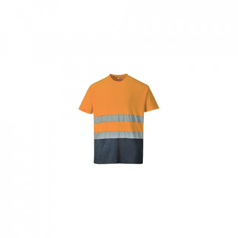 Tee shirt haute visibilité portwest coton bicolore - Coloris et taille au choix