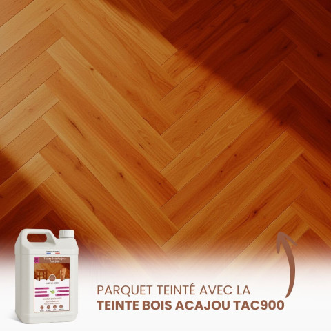 Teinte Bois Acajou TAC900 - Rénovation parquets et meubles AnovaBois - Conditionnement au choix