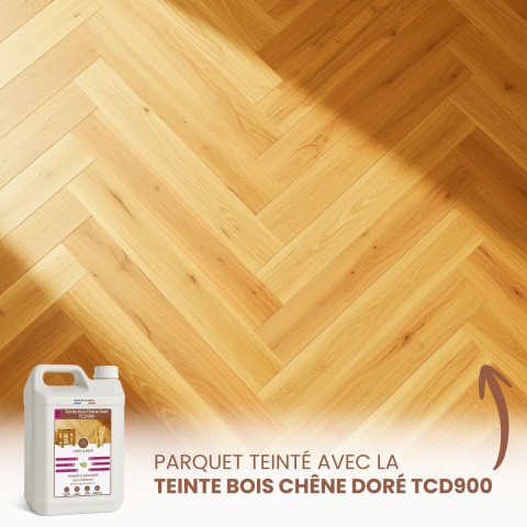 Teinte Bois Chêne Doré TCD900 - Rénovation parquets et meubles AnovaBois - Conditionnement au choix