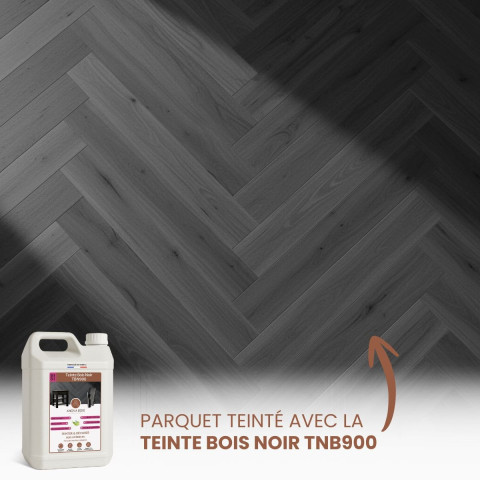 Teinte Bois Noir TNB900 - Rénovation parquets et meubles AnovaBois - Conditionnement au choix