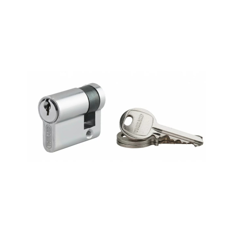 Cylindre de serrure à clé crantée Ecopro nickelé - Demi-cylindre - 30 x 10 - Varié - THIRARD - 00007948