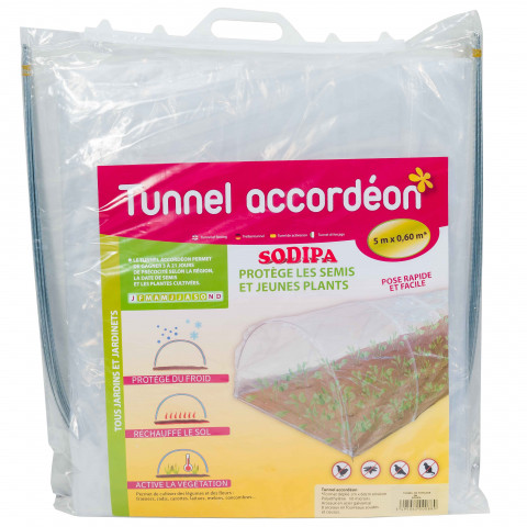 Lot de 2 tunnels de forcage 5m accordéon