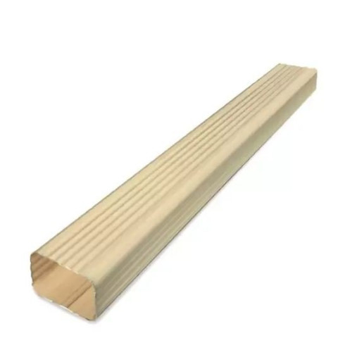 Tuyau de descente eaux pluviales rectangulaire aluminium 3ml 60x80 mm LaBoitaÔ - Coloris au choix