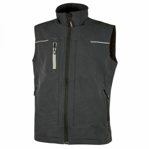 Gilet en tissu saturn - gris / vert - Taille au choix