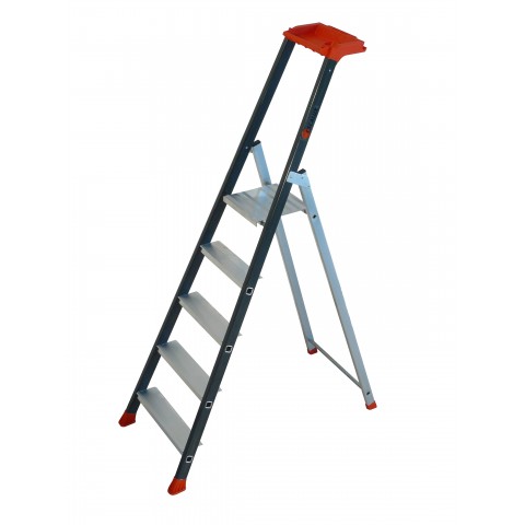 Escabeau bricoleur Marchalu Plus avec tablette porte-outils ESCALUX