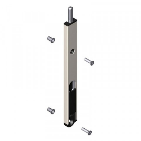 Verrou finition argent longueur 510 mm pour menuiserie aluminium types dator 6840, 6850 et 6860