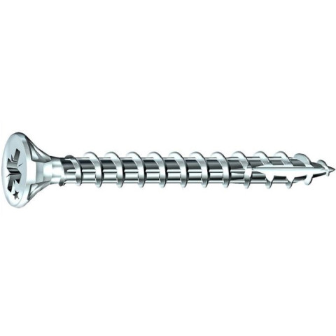 Vis Rocket tête fraisée Pozi VYNEX Acier zingué 3x20 - Boite de 500 - 351400025102