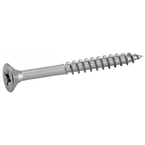 Vis à bois aggloméré tête fraisée pozidrive A2 filetage partiel - 4.5 X 100/60 - boîte de 100 - ACTON - 623144,5X100/60