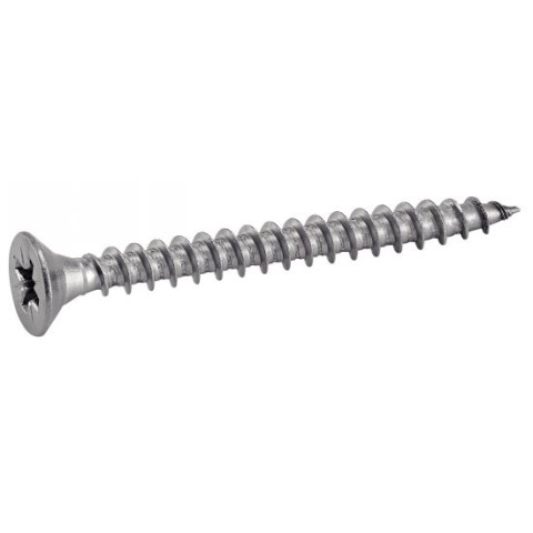 Vis à bois aggloméré tête fraisée pozidrive A2 filetage total - 3 X 12 mm - boîte de 200 - ACTON - 623053X12