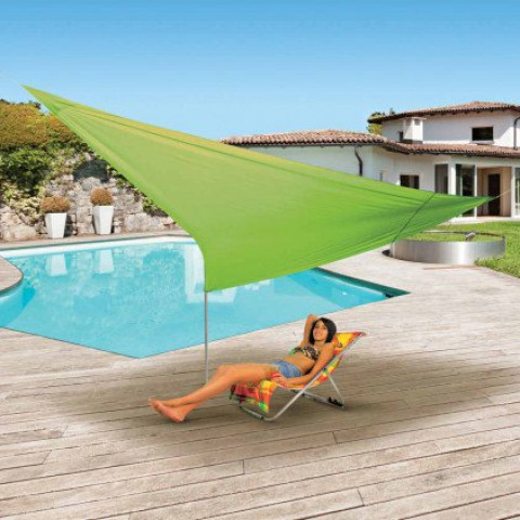Voile d'ombrage triangulaire 5 x 5 x 5 m Ose (couleur au choix)