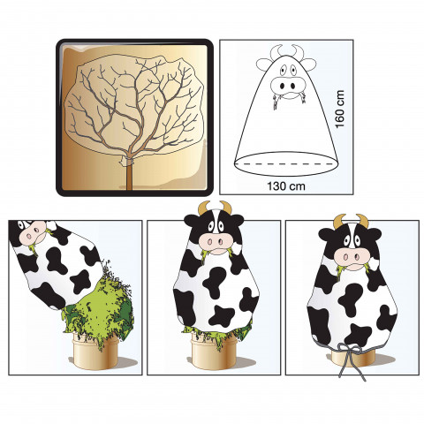 Voile hivernage modèle vache 130x160cm