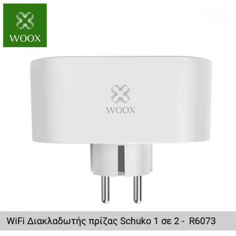 Prise intelligente double wifi - r6073 - woox