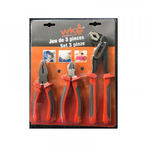 Working man - 801955 - jeu de 3 pinces