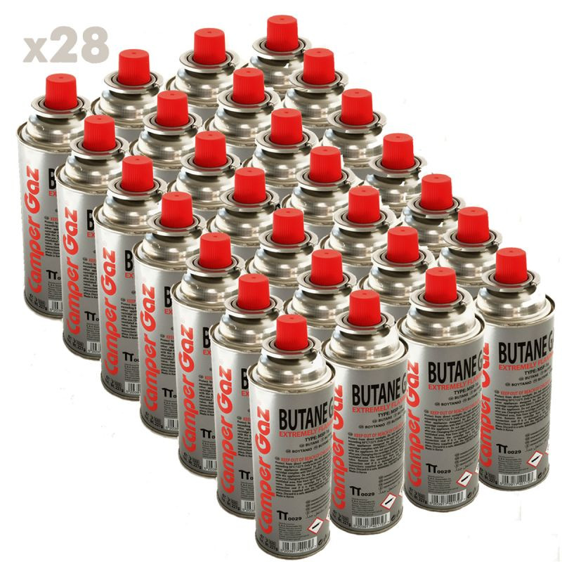 providus pack de 28 cartouche gaz camper gaz 227gr butane bouteille de gaz a baillonnette 227 gr bonbonne pour rechauds camping distriartisan